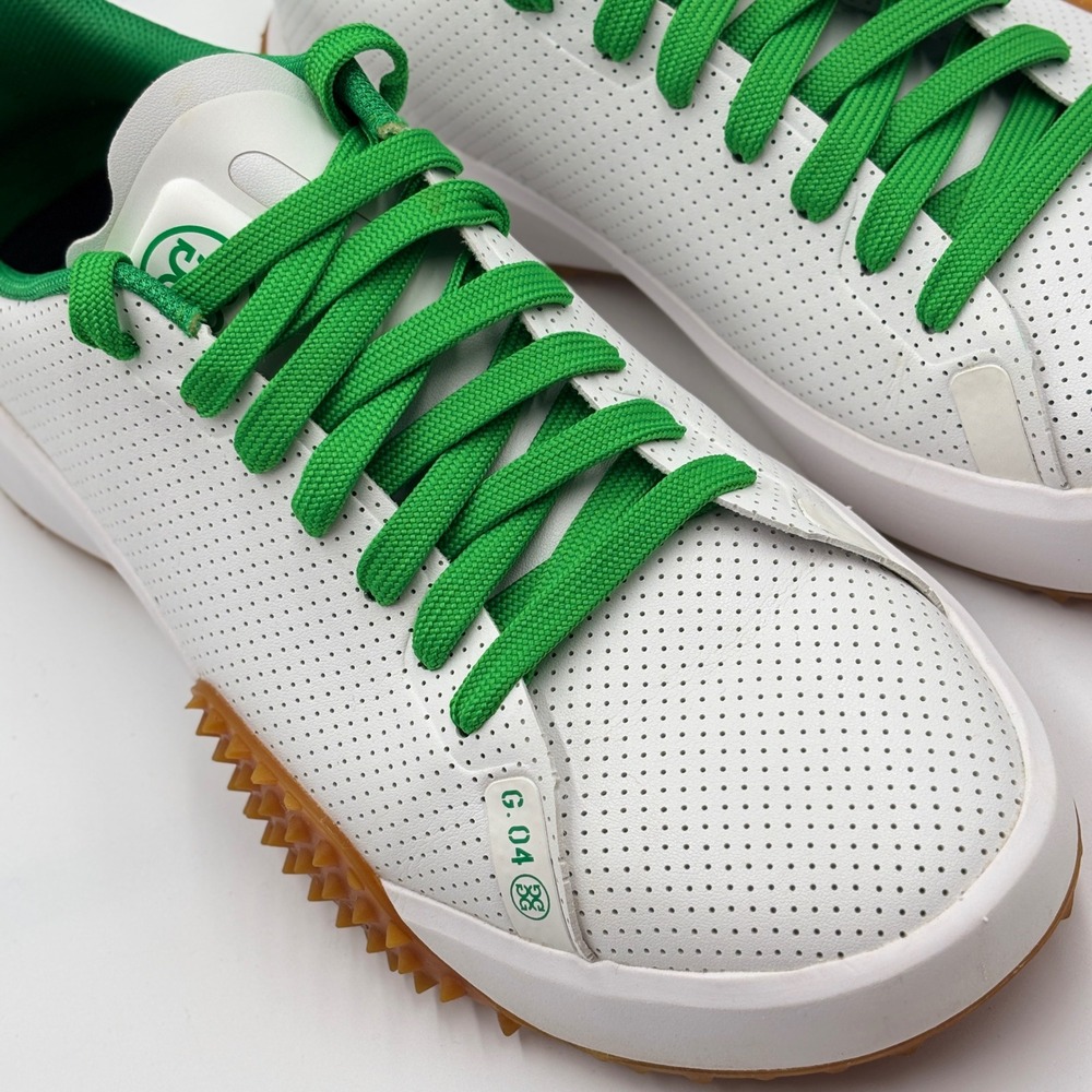 G/FORE G.112 Golf Shoes Womens 9.5 Snow Clover Green Spiked GLF000042 Kiltie - Picture 9 of 13